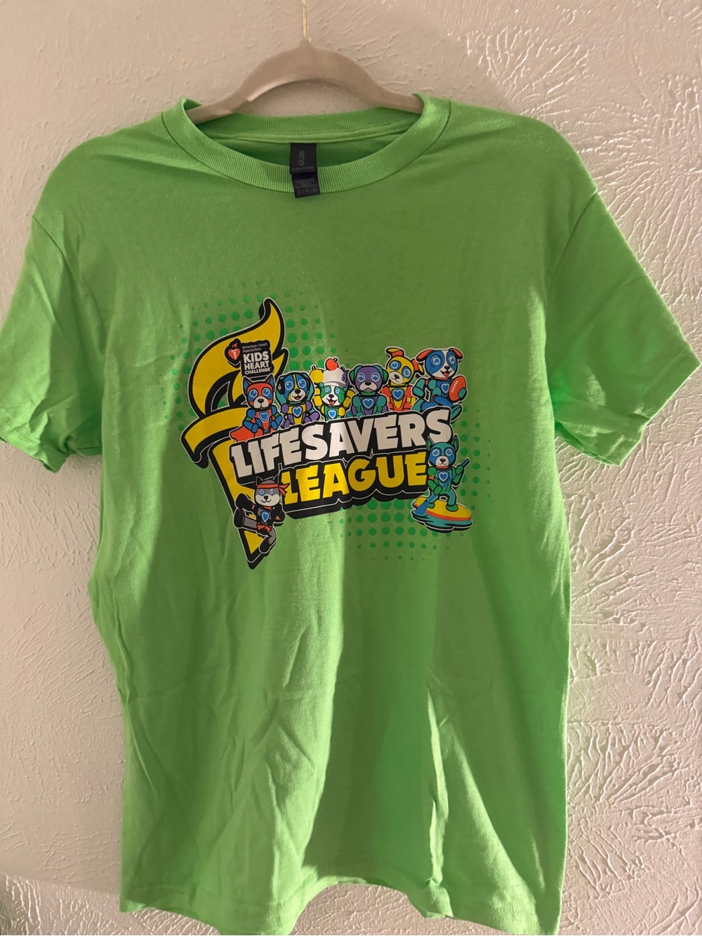 Kids "Lifesavers League" Graphic Tee - Bright Green